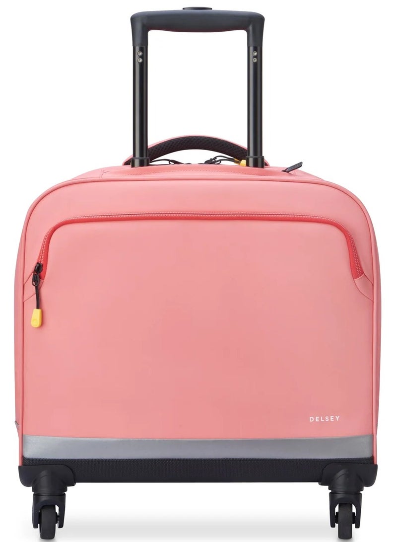 ديلسي _باريس حقيبة ظهر مدرسية بعجلات أفقية . بوصة - طباعة وردي - Image 4