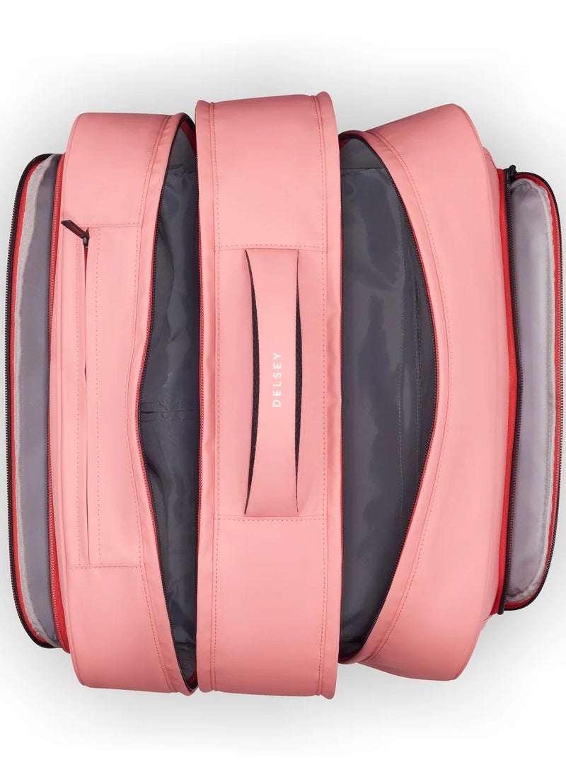 ديلسي _باريس حقيبة ظهر مدرسية بعجلات أفقية . بوصة - طباعة وردي - Image 3