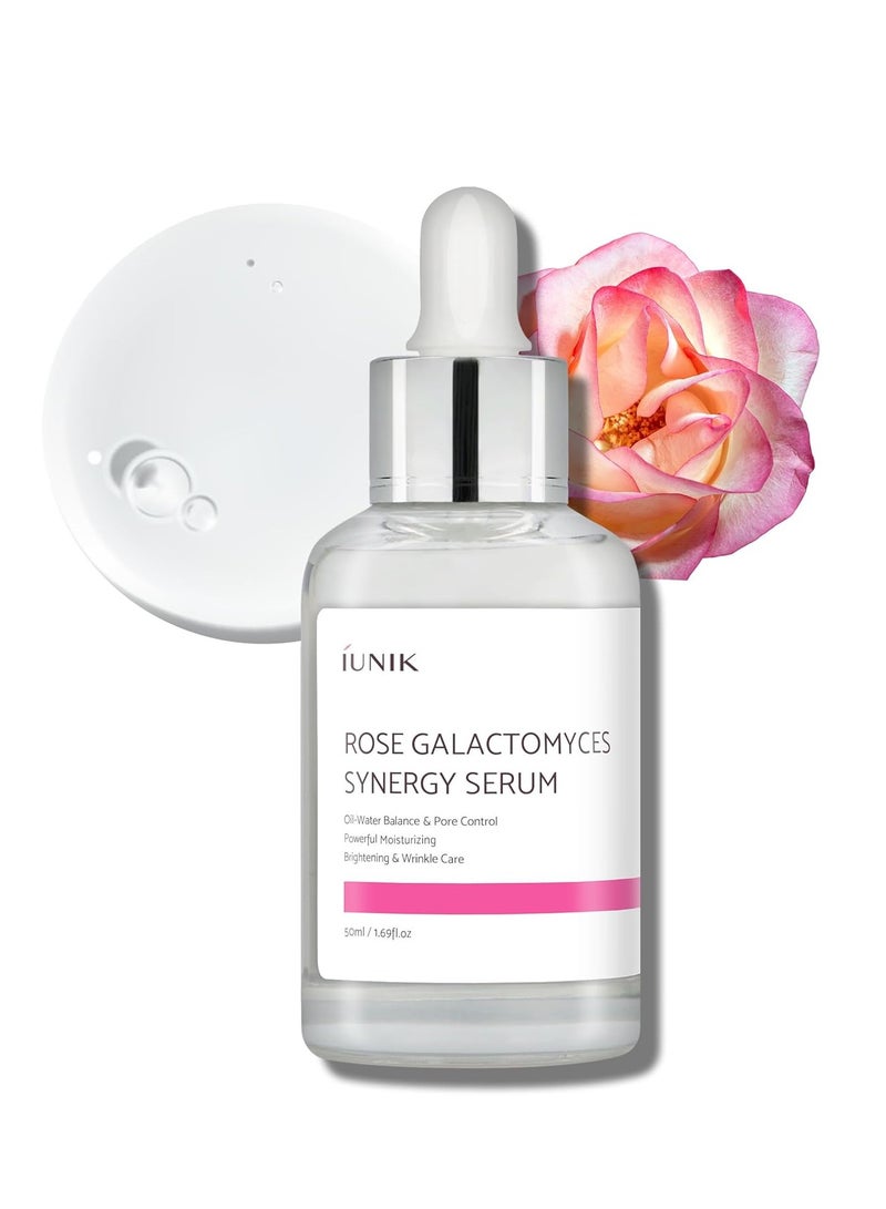 iUNIK Rose Galactomyces Synergy Serum 50ml - Image 1