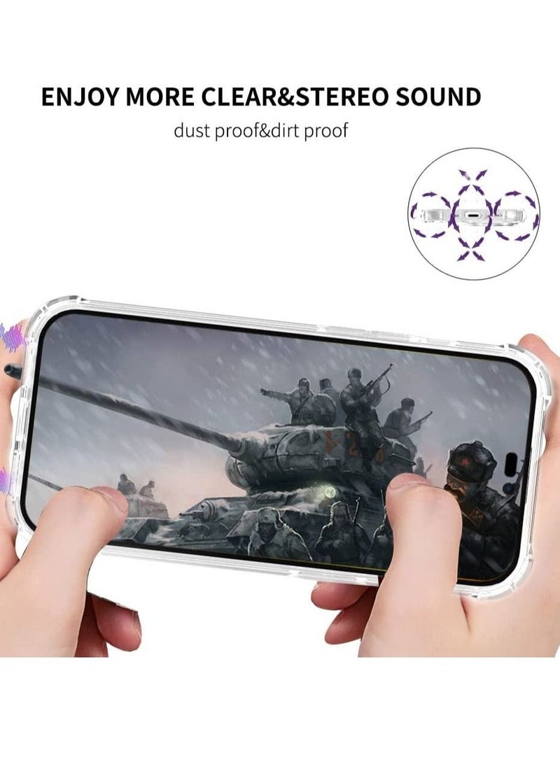 Designed specifically for iPhone 14 pro case,Strong Fall Protection,Anti-Yellowing, Anti-Scratch,360° All-Around Protection Case for iPhone 14 Pro,6.1 Inch-Crystal Clear (Crystal Clear) - Image 5