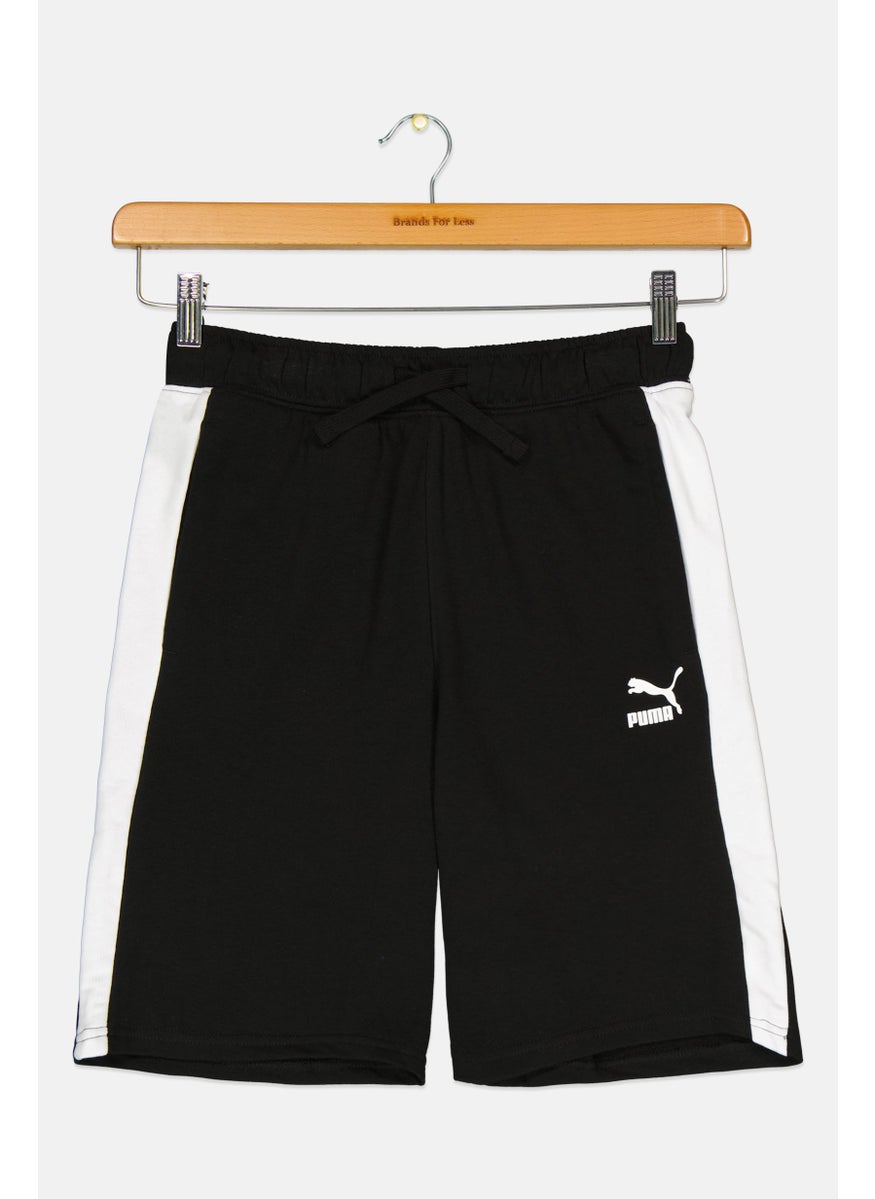 PUMA Kids Boy Sportswear Fit Brand Logo Training Short, Black  - Image 1
