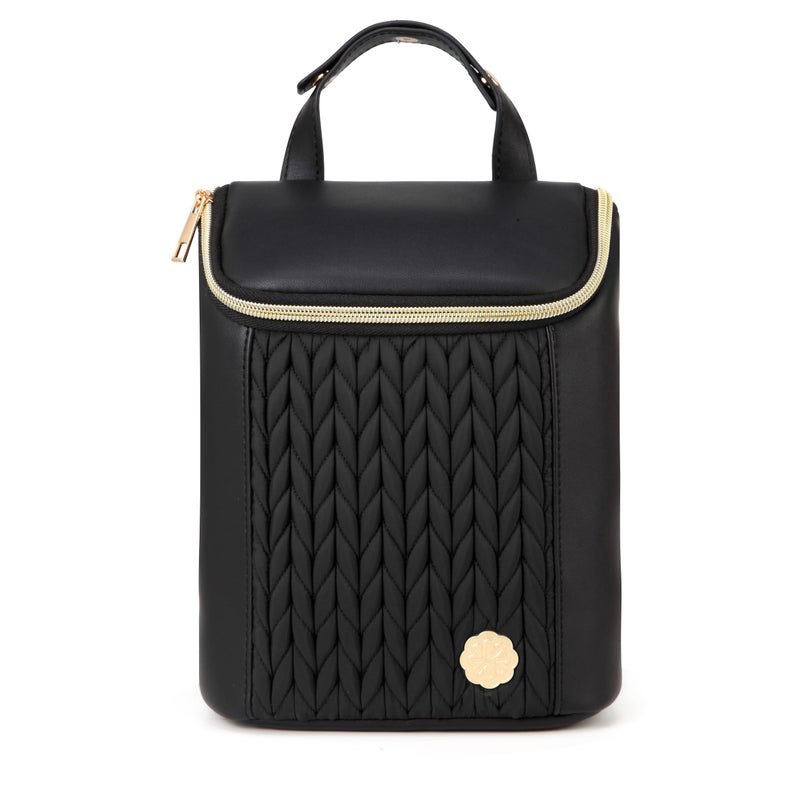 SEWBOO Baby Bottle Cooler Bag with Adjustable Straps to Fits Stroller or Diaper Bag,Insulated Baby Bottle Bag for Nursing Moms Daycare or Travel (Black) - Image 1