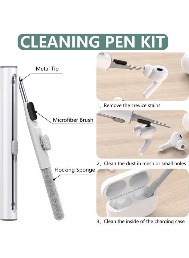 غطاء حماية ناعم من السيليكون لسماعات AirPods Pro مع مجموعة تنظيف وسلسلة مفاتيح - Image 4