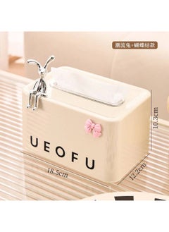 Generic Cute Bunny Tissue Box Cover – Adorable Animal Tissue Dispenser for Home, Car, Office & Nursery | Soft Plush Tissue Holder for Standard Tissue Packs  - Image 1