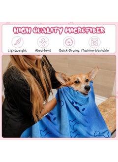 Tatuo 22 Pcs Dog Towels for Drying Dogs 20 x 40 Inch Pet Bath Towels Dog Absorbent Microfiber Towel Quick Drying Puppy Bathing Supplies for Small Medium Large Dog Puppy Cat Grooming (Bone Pattern)  - Image 5