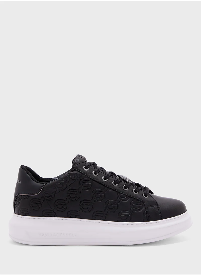 كارل لاغرفيلد Kapri Quilted  Lace Up Low Top Sneakers