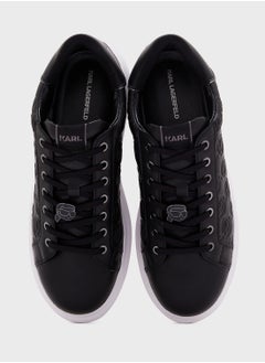 Karl Lagerfeld Kapri Quilted  Lace Up Low Top Sneakers  - Image 4