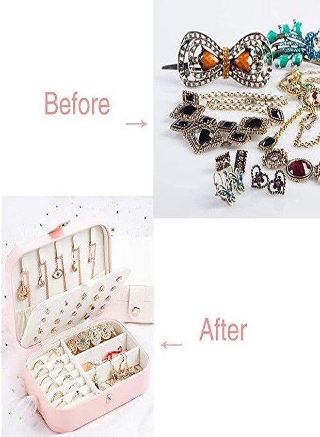 RMYKX Travel Jewelry Organizer Box for Women and Girls – Multi-Compartment Storage Case for Rings, Earrings, Necklaces – Ideal Gift for Any Occasion (Multicolor) - Image 4