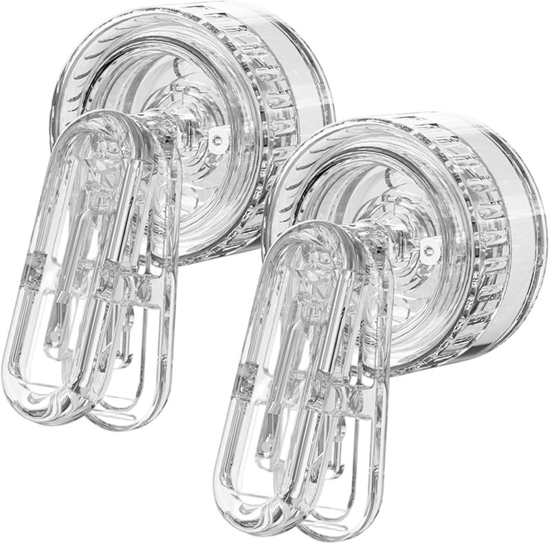 Transparent Suction Cup Clips 2 Pack No Mark Multi Purpose Holder for Towels Utensils - Image 2