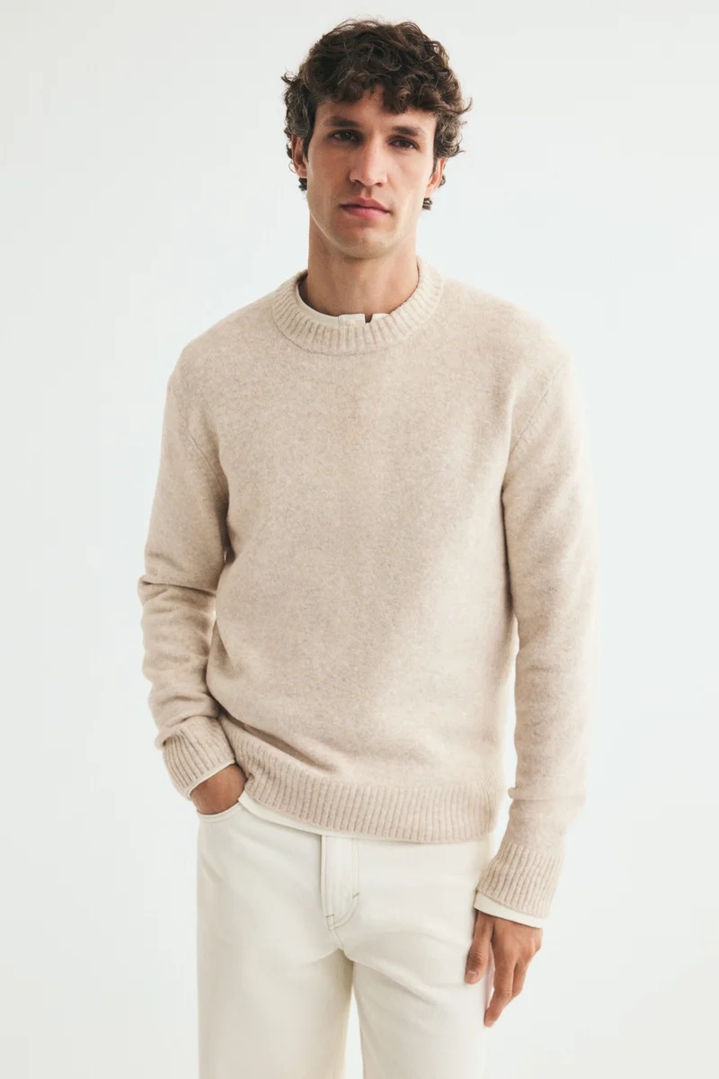 Regular Fit Brushed jumper