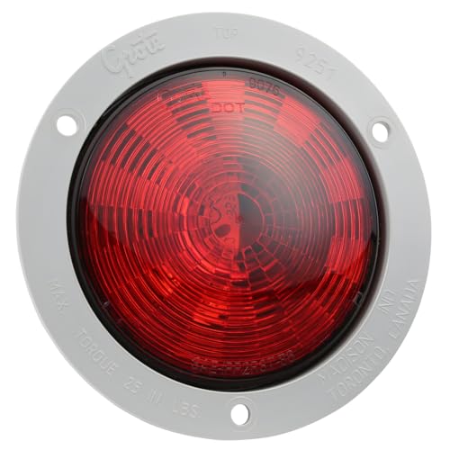Grote 54472 SuperNova 4" NexGen LED Stop Tail Turn Light (Gray Flange, Male Pin) - Image 1