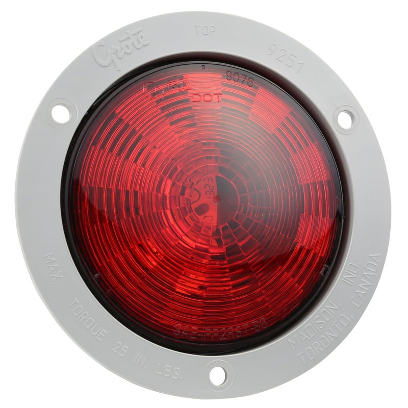 Grote 54472 SuperNova 4" NexGen LED Stop Tail Turn Light (Gray Flange, Male Pin) - Image 4