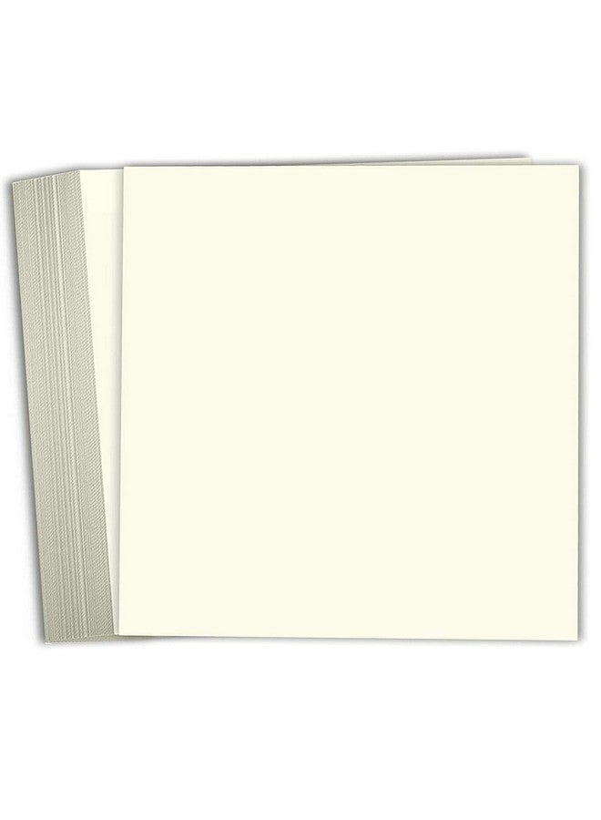 Hamilco Card Stock Scrapbook Paper 12X12 Cream Colored Cardstock 80Lb Cover 25 Pack - Image 1