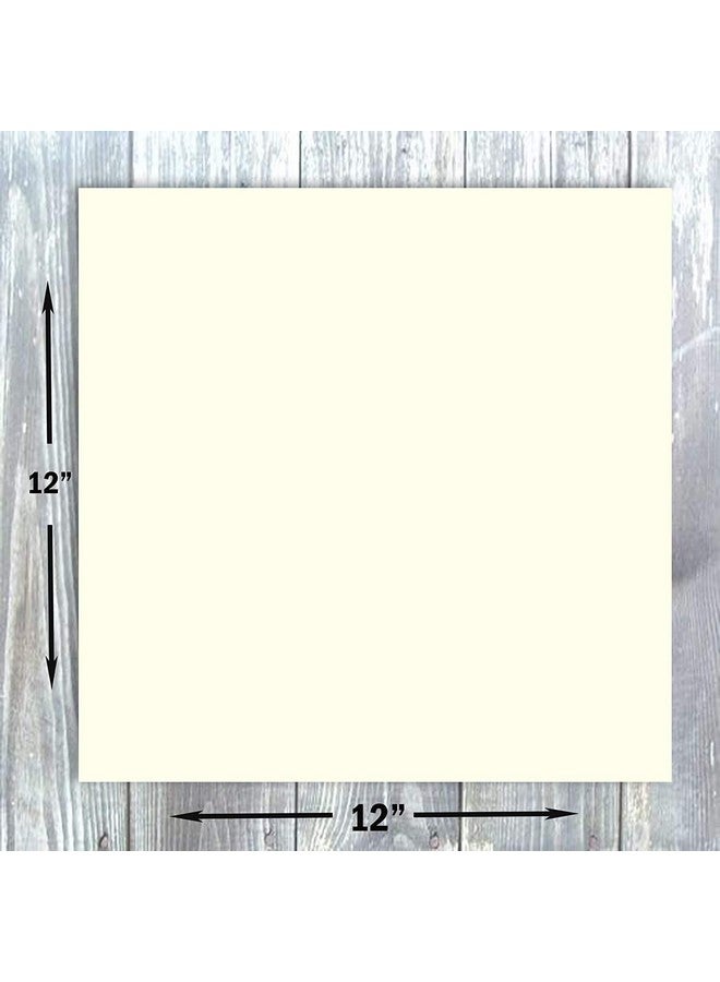 Hamilco Card Stock Scrapbook Paper 12X12 Cream Colored Cardstock 80Lb Cover 25 Pack - Image 3