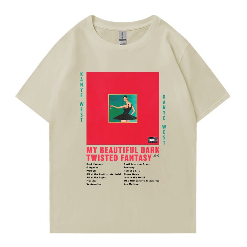 Rapper Kanye West My Beautiful Dark Twisted Fantasy 2024 T Shirt - Image 1