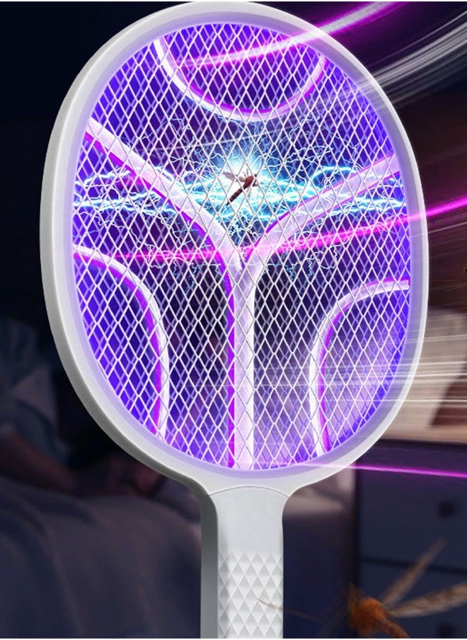 Rechargeable electric mosquito swatter, rechargeable fly swatter, large screen strong home mosquito swatter