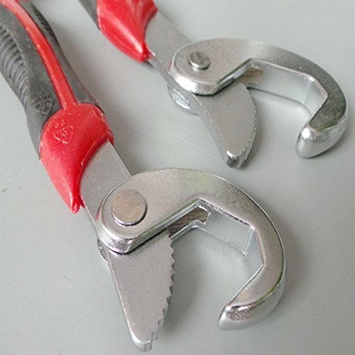 Naivete Open End Stainless Steel Socket Adjustable Universal Multi Function Wrench Snap and Grip Open 9-32 mm Spanner Set Tools (Set of 2 Pieces) - Image 2