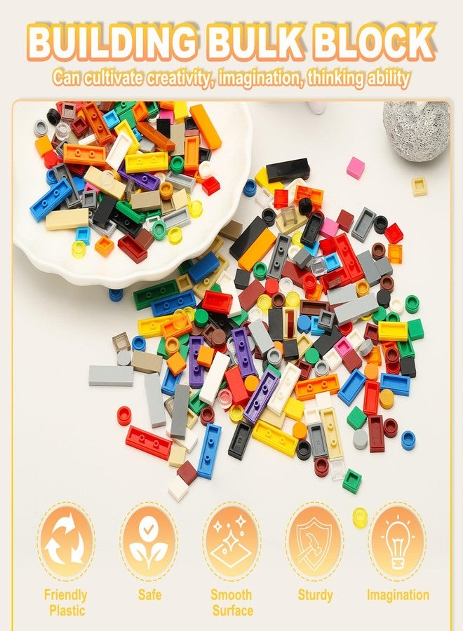 PATIKIL 333 Pcs Flat Blocks Bulk, 1x1 Square Brown Classic Tiles Smooth Surface Mini Building Blocks Accessories Compatible Bricks Kits for Building Floor Walls Mosaic Pixel Arts - Image 3