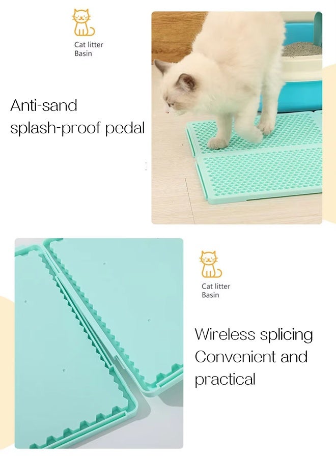 Vividorad Cat Litter Pad, ,Litter Scattering Control, Cat litter pad Pet Sand Control Pad Foldable,Waterproof & Easy to Clean Cat Litter Box Mat, Can Be Placed Under The Litter Box,for Indoor Cats  - Image 5