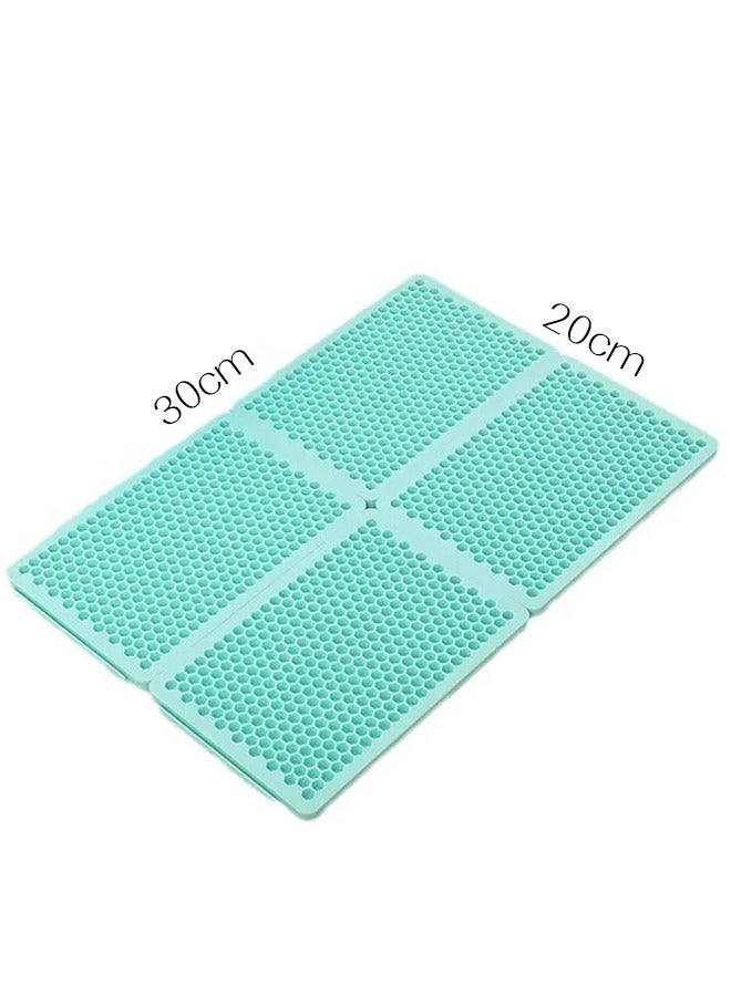 Vividorad Cat Litter Pad, ,Litter Scattering Control, Cat litter pad Pet Sand Control Pad Foldable,Waterproof & Easy to Clean Cat Litter Box Mat, Can Be Placed Under The Litter Box,for Indoor Cats  - Image 2