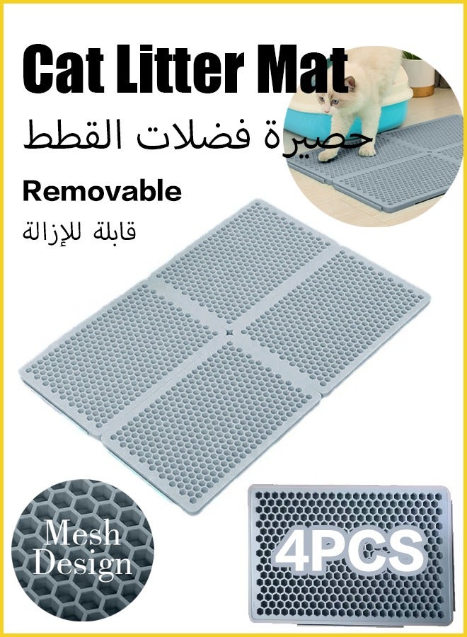 Vividorad Cat Litter Pad, ,Litter Scattering Control, Cat litter pad Pet Sand Control Pad Foldable,Waterproof & Easy to Clean Cat Litter Box Mat, Can Be Placed Under The Litter Box,for Indoor Cats  - Image 1
