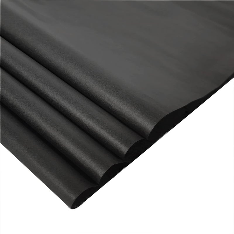 Bobobag 100 Sheets 20"X14" Black Tissue Paper Bulk for Gift Bags Wrapping Paper, Halloween Birthday Showers Arts Craft Party Favor Decoration - Image 4