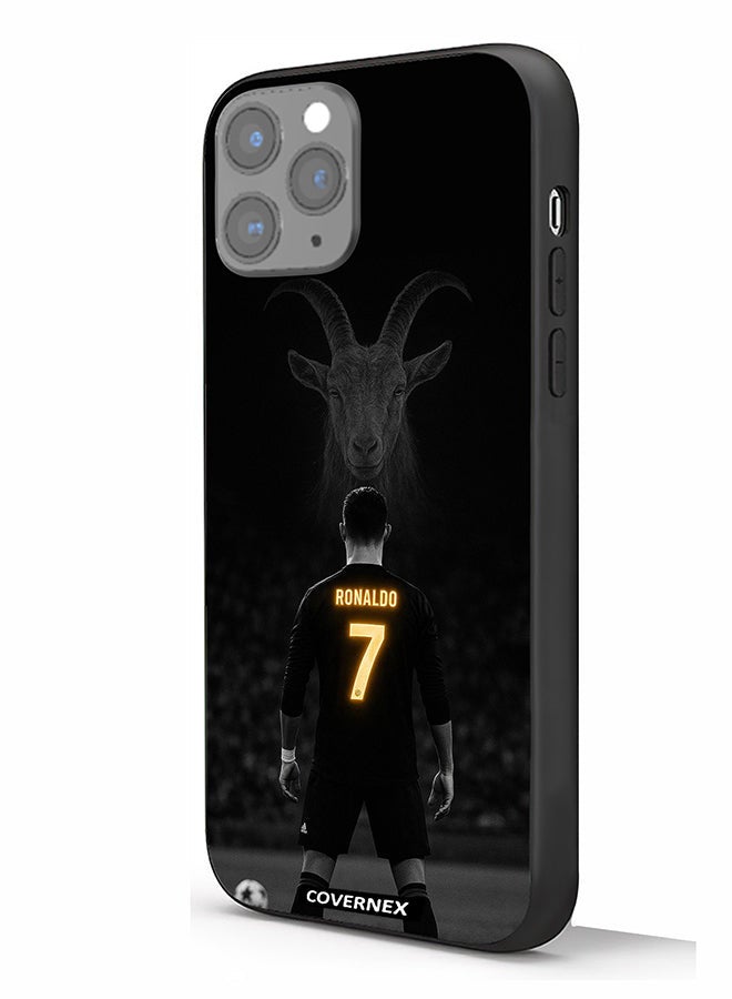 Covernex Apple iPhone 11 Pro Protective Case Cover Printed Featuring The GOAT Tribute Cristiano Ronaldo - Image 1