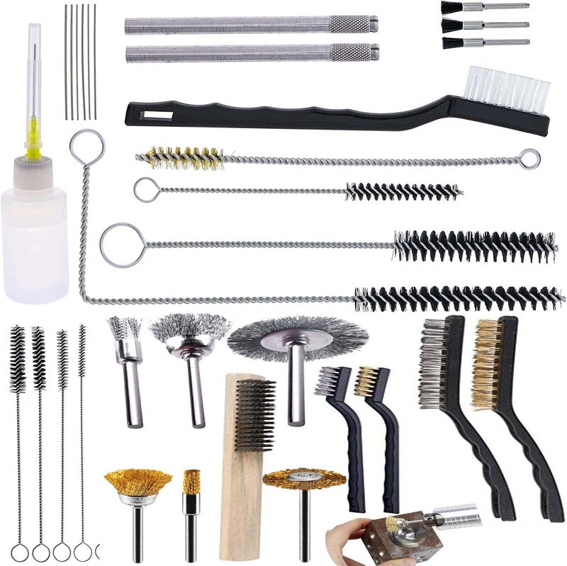 Diy Crafts Sparay Gun Cleaning Kit Barrel Brushes Tools for Most Caliber Handguns 22 357 38 40 44 45 9mm Gun, Pattern No # 2, Cleaning Kit - Image 1