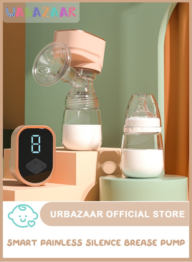 أوربازار مضخات كهربائية، مضخة ثدي كهربائية محمولة بثلاثة أوضاع و9 مستويات، مضادة للتدفق العكسي، خالية من الألم وشفط قوي، شاشة LED، مضخة ثدي لاسلكية خالية من مادة BPA - Image 1