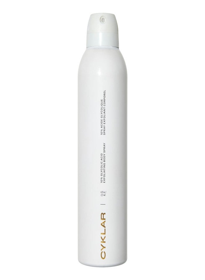 Cyklar Glycolic Acid Exfoliating Body Spray – 10% AHA Toner for Face & Body. Skin-Smoothing Spray with Peptides & Enzymes – Fragrance-Free, 6 fl oz - Image 1