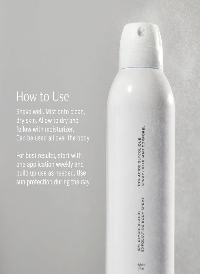 Cyklar Glycolic Acid Exfoliating Body Spray – 10% AHA Toner for Face & Body. Skin-Smoothing Spray with Peptides & Enzymes – Fragrance-Free, 6 fl oz - Image 5