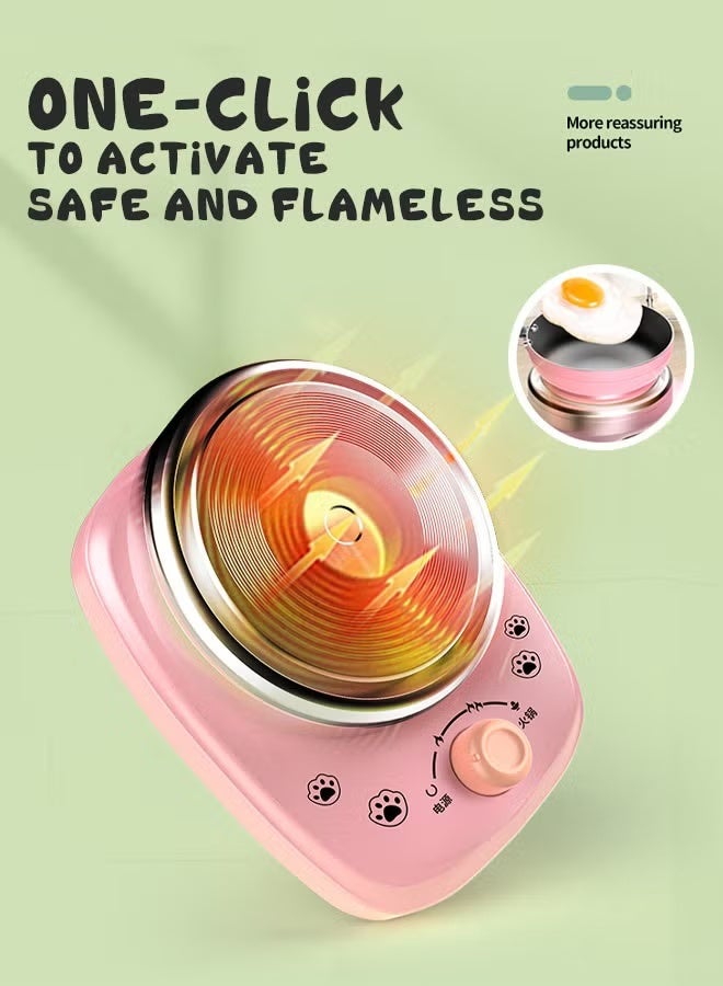 Jamal Tiny Classic Kitchen Toys Cooking Utensils Set-Pretend Play Pots Pans Toy Cookware Kits For Kids Cooking Utensil Set Interactive Learning Role Play Educational Toys For Kids Mini Size - Image 2