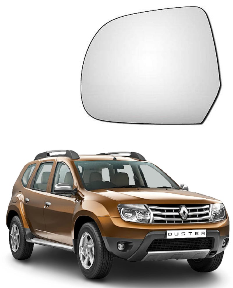 AUTOVEA® Rear View Mirror Glass (Left/Passenger Side) Compatible with Renault Duster (Type-1) 2012-16 - Image 1