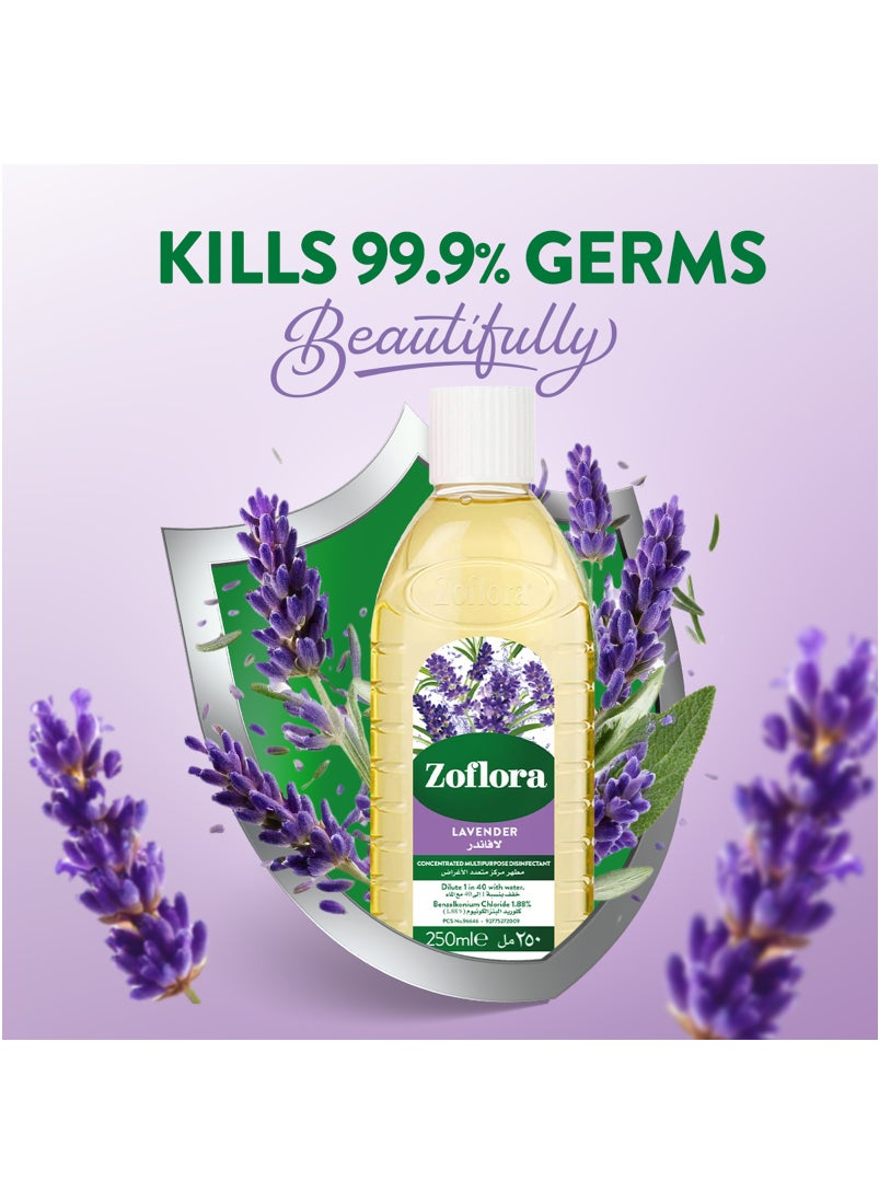Zoflora Concentrated Disinfectant Lavender 250ml  - Image 2