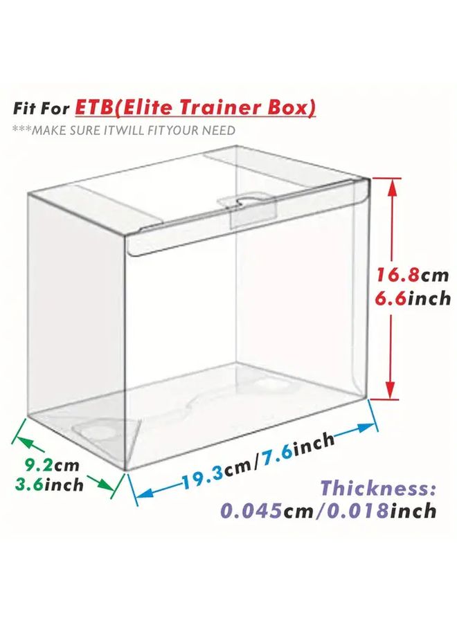 5 Clear Plastic Etb Cases For Booster Box 0.45mm Thick - Image 3