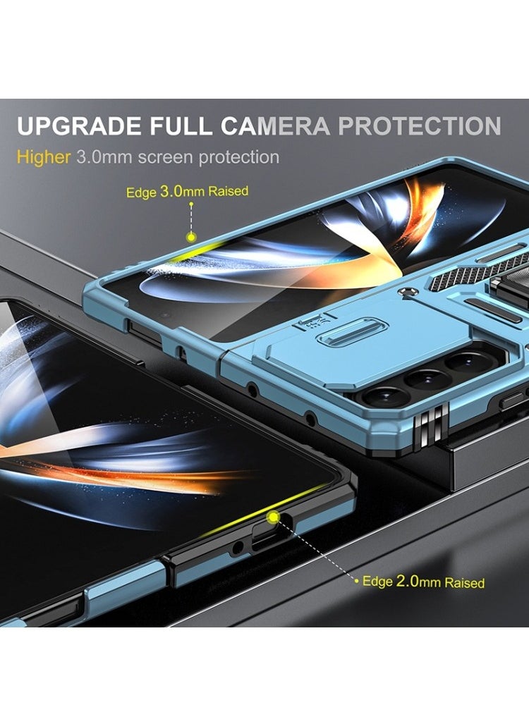 Generic - Samsung Galaxy Z Fold 5 Case, Built in 360 ° Rotate Ring Kickstand, Car magnetic suction function，Shockproof Test, Heavy Duty Shockproof Protective Case for Galaxy Z Fold 5 7.6 inch - Image 1