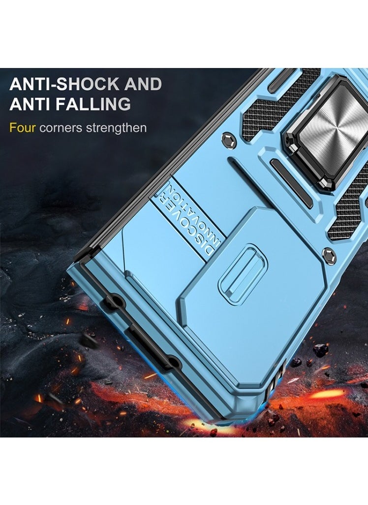 Generic - Samsung Galaxy Z Fold 5 Case, Built in 360 ° Rotate Ring Kickstand, Car magnetic suction function，Shockproof Test, Heavy Duty Shockproof Protective Case for Galaxy Z Fold 5 7.6 inch - Image 1