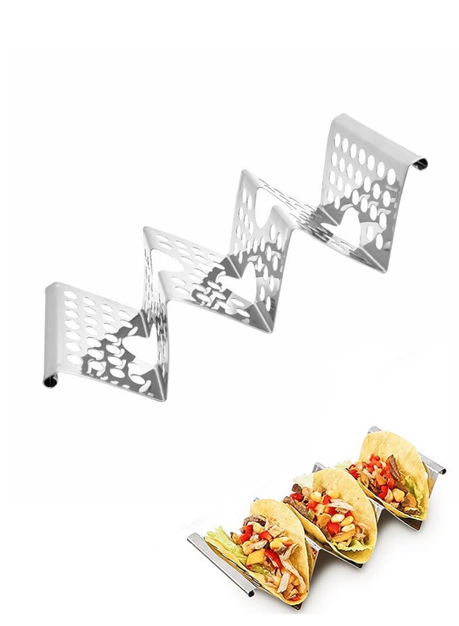 Stainless Steel Taco Holder, Stylish Taco Plate Stands, Parties and Restaurants Supplies - Image 1