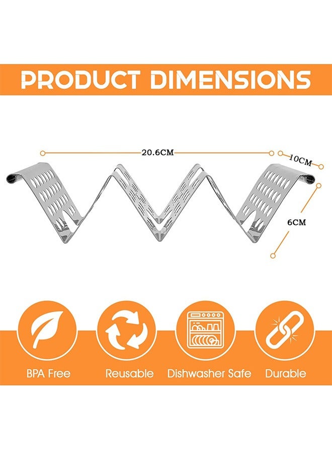 Stainless Steel Taco Holder, Stylish Taco Plate Stands, Parties and Restaurants Supplies - Image 2