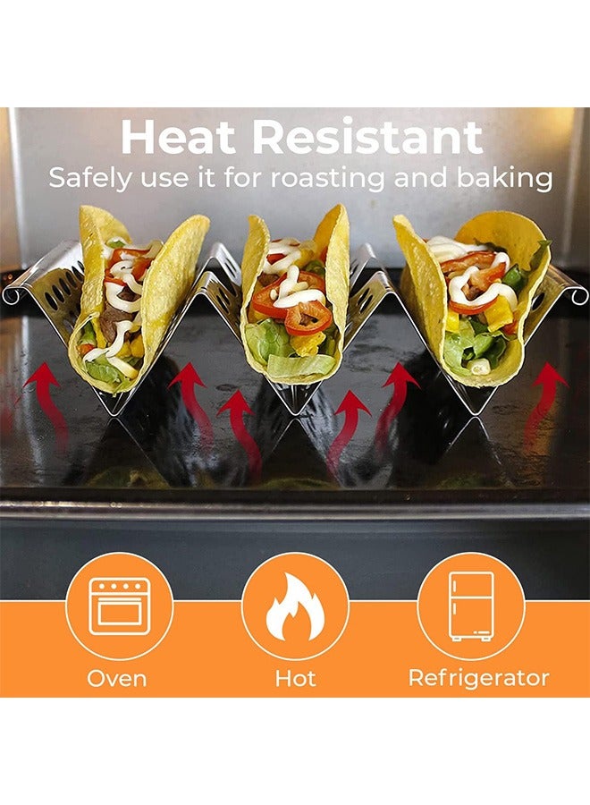 Stainless Steel Taco Holder, Stylish Taco Plate Stands, Parties and Restaurants Supplies - Image 5