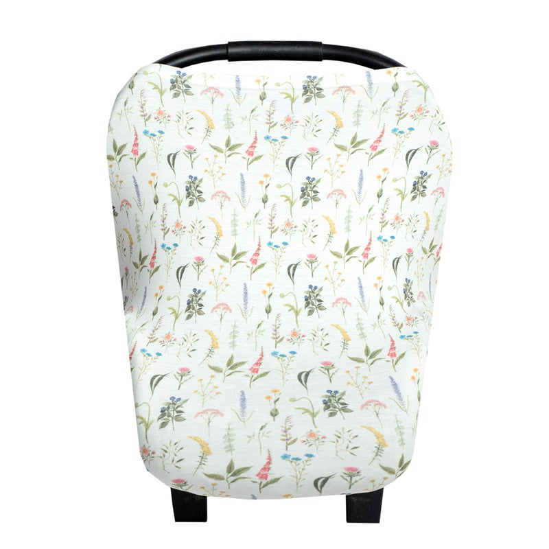 Copper Pearl Multi-Use Cover: Car Seat Covers, Nursing Cover, and Stroller Cover for Sun - Stretchy Fabric, All-Season Use, Stylish Designs, Easy Access for Moms - Aspen - Image 1