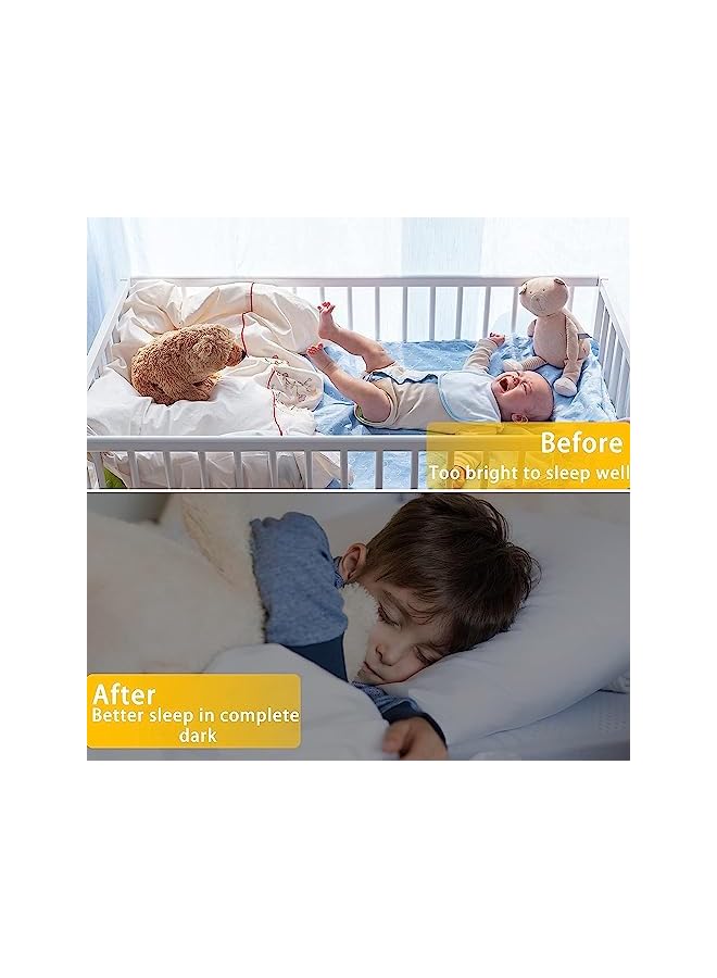 The Bros Blackout Blind, Portable Thermal Insulated Blackout Blinds Stick On Window No Drill, Blackout Material Blinds Blackout Curtains for Bedroom Nursery Loft Travel RV Car（ 300x145cm ） - Image 5