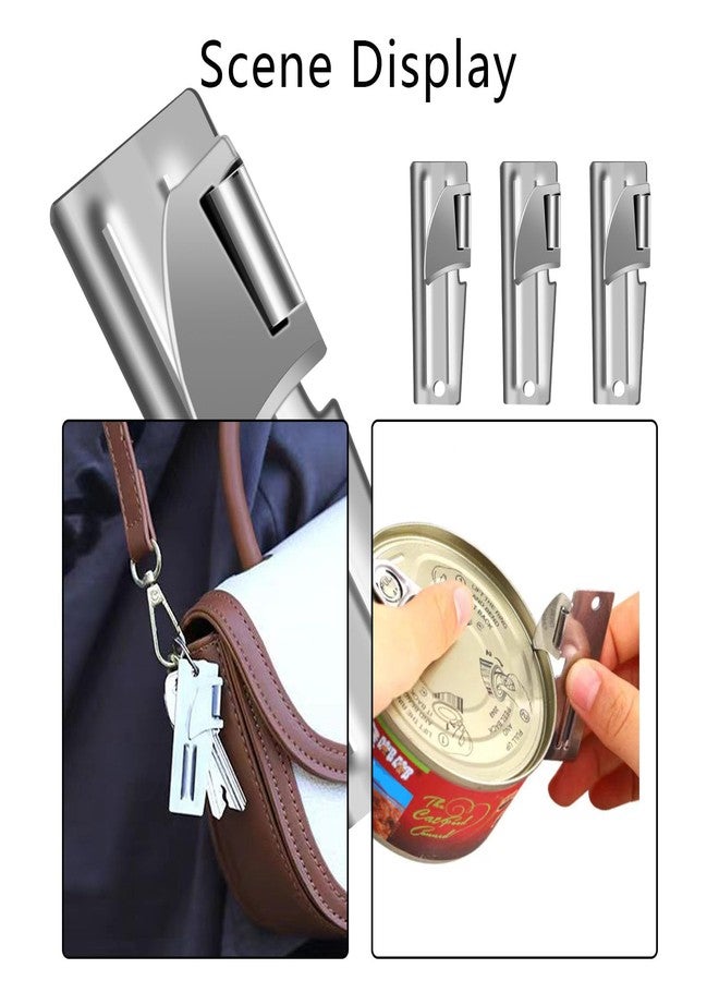 Abvsdu 12 Pieces Military Can Opener, P51 Can Opener Military with Key Rings, Stainless Steel Can-Openers, Portable Can Openers for Traveling, Camping, Army Survival - Image 3