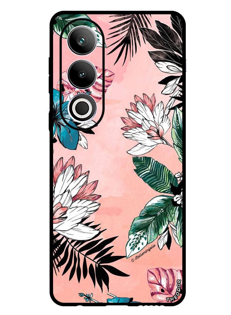 Theodor Protective Case Anti Scratch Shock Proof Bumper Cover For OnePlus Ace 3V Flower and Leaves  - Image 1