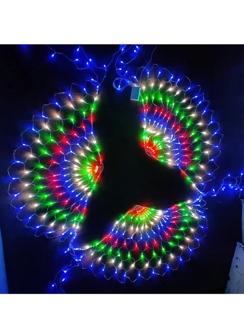 Diwali Decorative LED Net Curtain Lights / Peacock Multicolor Light,Fairy String Lights for Indoor Outdoor, Wedding, Party, Christmas & Festive Decoration (8 Modes, Energy Efficient, Easy to Hang) - DPL-638-RGB - Image 2
