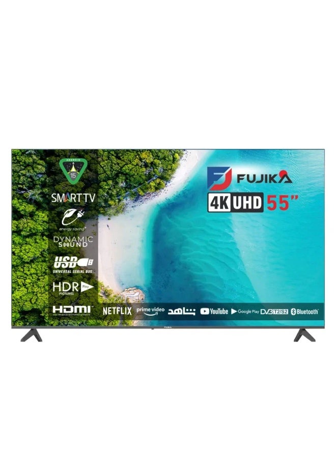 FUJIKA 55-inch 4K Smart TV - Android- FJK-55Q6 - Image 1