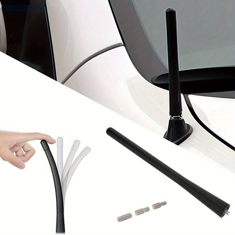 Innovative Black Flexible Radio Antenna Pole For Car Signal Enhancement 1pc - Image 1