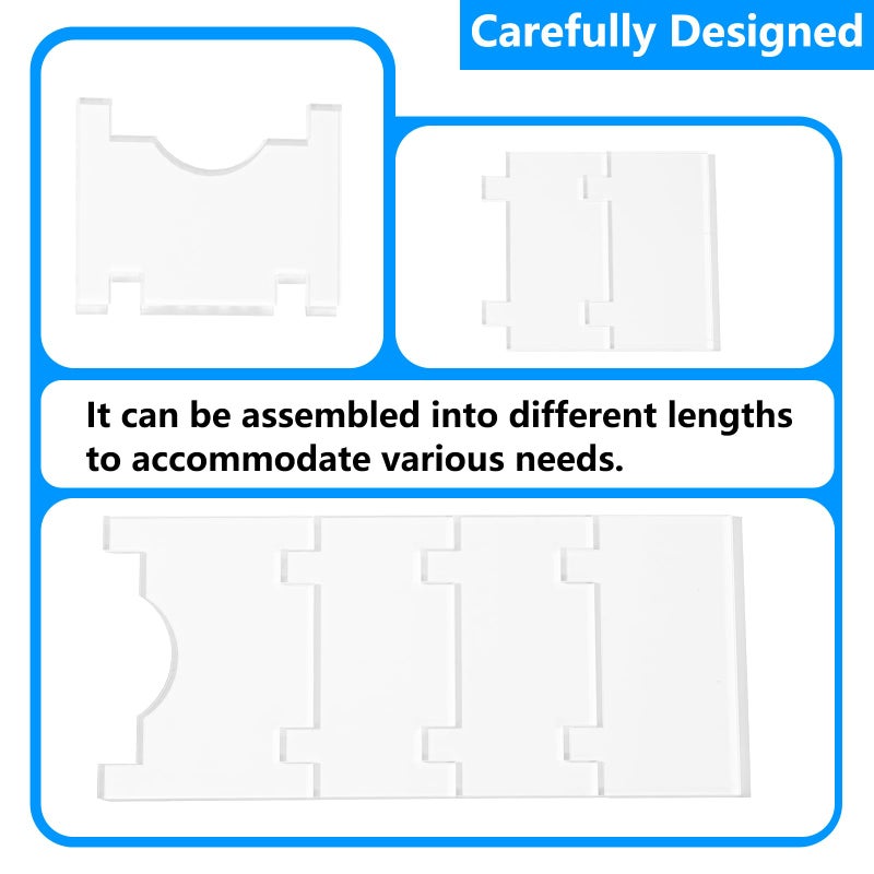 Jayen Clear Furniture Wall Spacers, 2-Pack Adjustable Couch & Bed Stoppers - Prevent Fire Risks from Heaters, Protect Walls from Hitting, Keep Space for Curtains, Outlets and Vents - Image 3