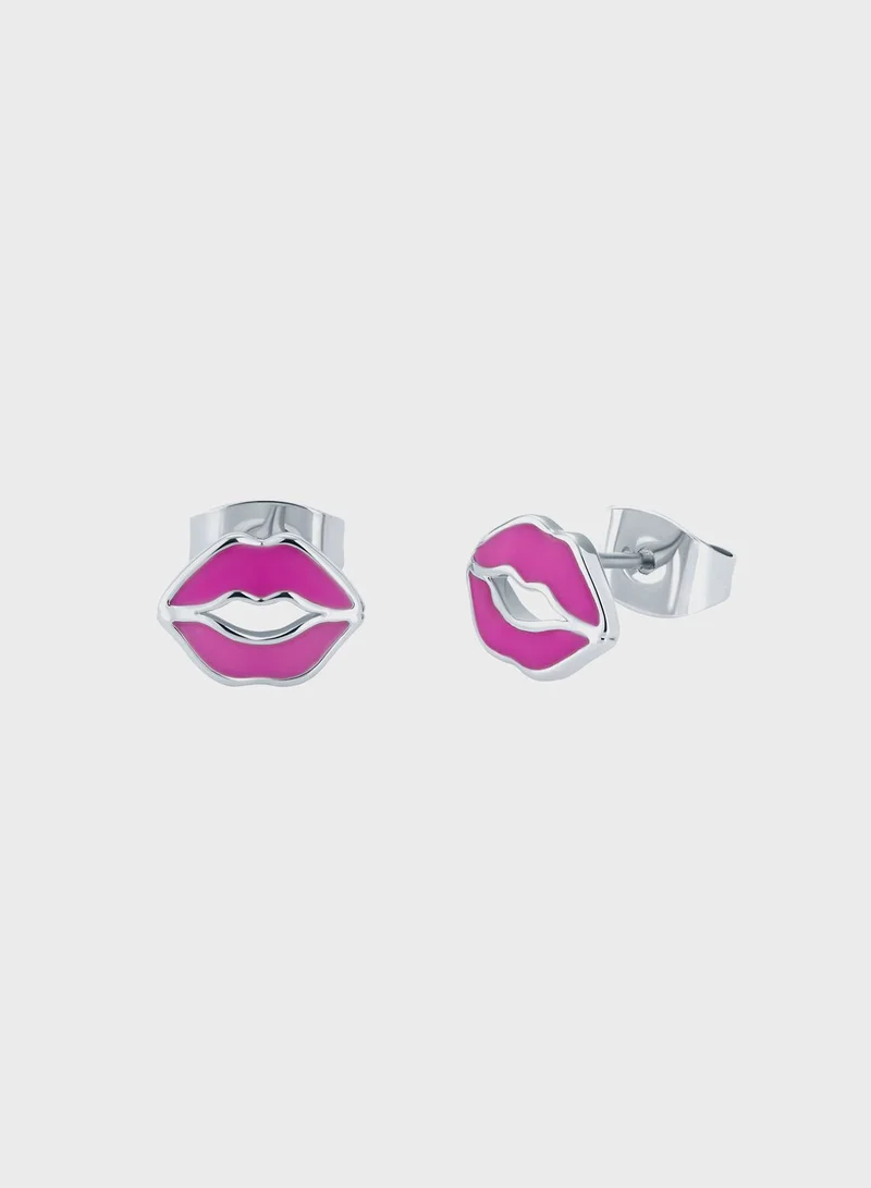 Ted Baker Kreshel Kiss Kiss Enamel Stud Earrings
