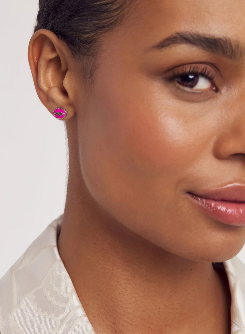 Ted Baker Kreshel Kiss Kiss Enamel Stud Earrings